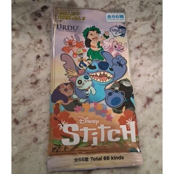 Sealed - Disney STITCH Urdu Collector Cards Pack Hong Kong Disneyland Price Tag - Picture 8 of 8